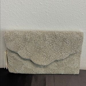 Antik Kraft | Silver Beaded Clutch